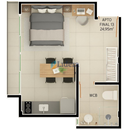 Imagem Flat com 1 Quarto à Venda, 18 m² em Intermares - Cabedelo Imagem Flat com 1 Quarto à Venda, 18 m² em Intermares - Cabedelo