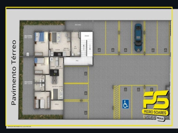 Imagem Apartamento com 2 Quartos à Venda, 54 m² em Aeroclube - João Pessoa