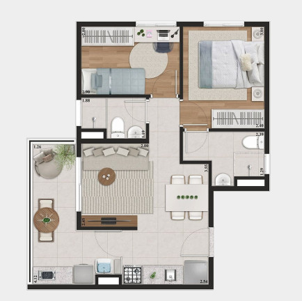 Imagem Cobertura com 2 Quartos à Venda, 56 m² em Parque Do Carmo - São Paulo