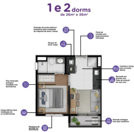 Imagem Imóvel com 1 Quarto à Venda, 26 m² em Vila Olímpia - São Paulo Imagem Imóvel com 1 Quarto à Venda, 26 m² em Vila Olímpia - São Paulo