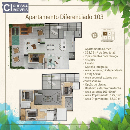 Imagem Apartamento com 4 Quartos à Venda, 314 m² em Balneário Santa Clara - Itajaí