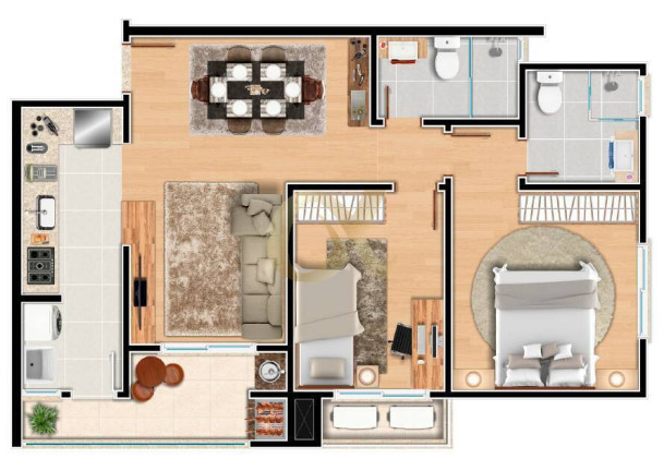 Imagem Apartamento à Venda, em América - Joinville Imagem Apartamento à Venda, em América - Joinville