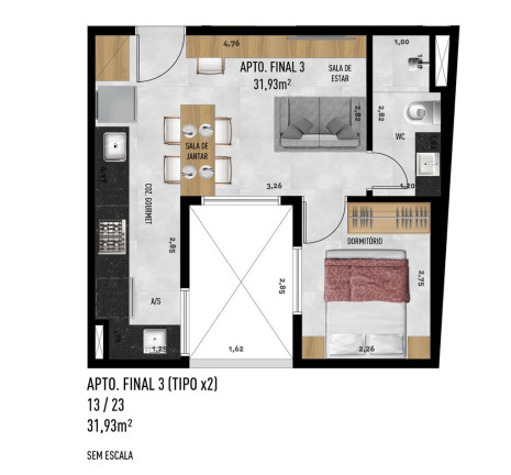 Imagem Imóvel com 2 Quartos à Venda, 86 m² em Jardim Trussardi - São Paulo