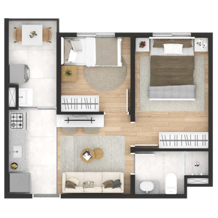 Imagem Imóvel com 2 Quartos à Venda, 34 m² em Itaim Paulista - São Paulo