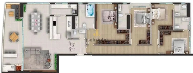 Imagem Apartamento com 4 Quartos à Venda, 216 m² em Centro - Itapema Imagem Apartamento com 4 Quartos à Venda, 216 m² em Centro - Itapema