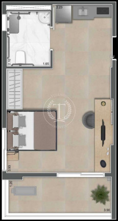 Imagem Apartamento com 1 Quarto à Venda, 18 m² em Brooklin Paulista - São Paulo