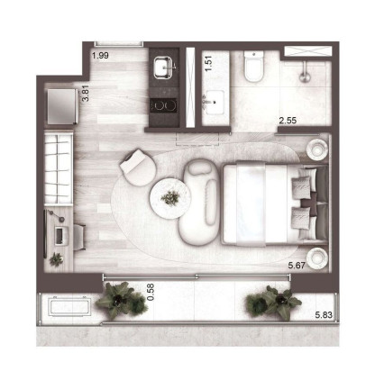 Imagem Apartamento com 1 Quarto à Venda, 32 m² em Higienópolis - São Paulo