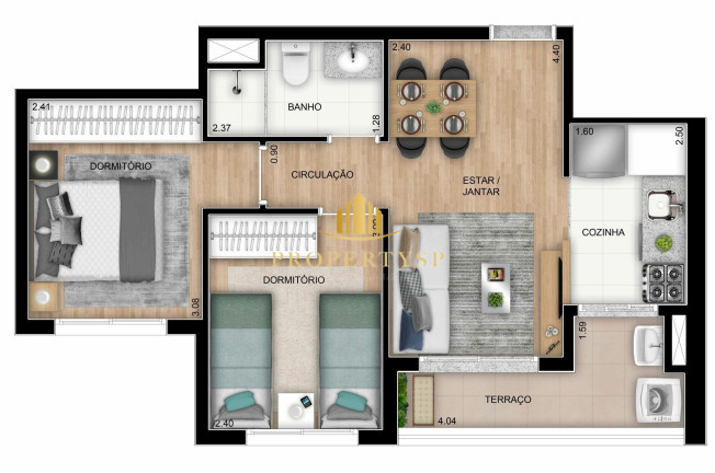 Imagem Apartamento com 2 Quartos à Venda, 39 m² em Vila Anastácio - São Paulo