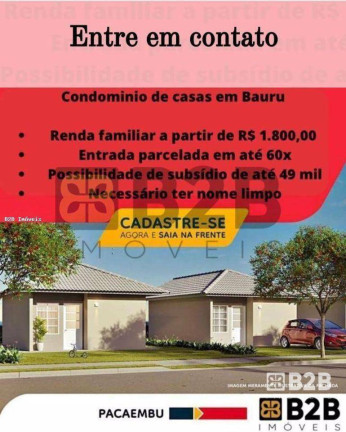 Imagem Casa com 2 Quartos à Venda, 44 m² em Vale Do Igapó - Bauru Imagem Casa com 2 Quartos à Venda, 44 m² em Vale Do Igapó - Bauru