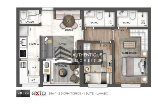 Imagem Apartamento com 2 Quartos à Venda, 65 m² em Morumbi - São Paulo Imagem Apartamento com 2 Quartos à Venda, 65 m² em Morumbi - São Paulo