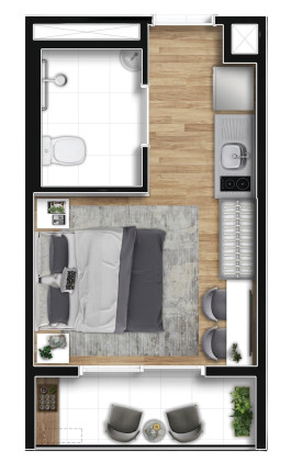 Imagem Imóvel com 1 Quarto à Venda, 26 m² em Barra Funda - São Paulo Imagem Imóvel com 1 Quarto à Venda, 26 m² em Barra Funda - São Paulo