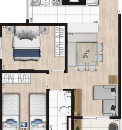 Imagem Apartamento com 2 Quartos à Venda, 48 m² em Sacomã - São Paulo