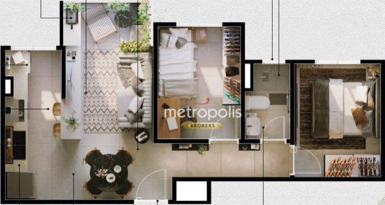 Imagem Apartamento com 2 Quartos à Venda, 42 m² em Vila Aquilino - Santo André Imagem Apartamento com 2 Quartos à Venda, 42 m² em Vila Aquilino - Santo André