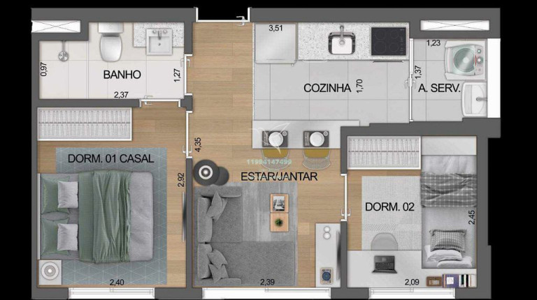 Imagem Apartamento com 2 Quartos à Venda, 33 m² em Moema - São Paulo Imagem Apartamento com 2 Quartos à Venda, 33 m² em Moema - São Paulo