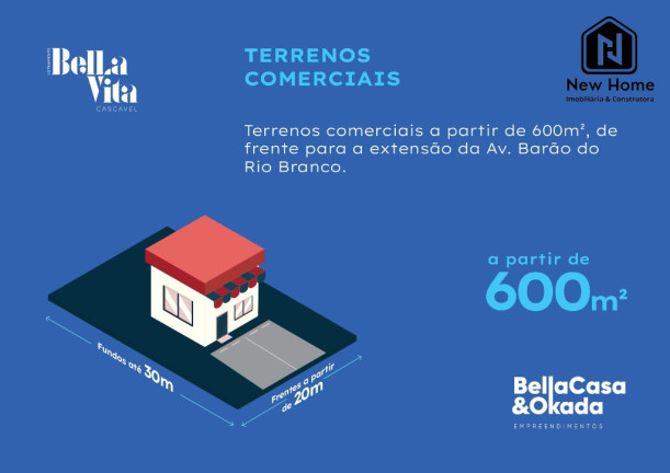 Imagem Terreno à Venda, 154 m² em Brasmadeira - Cascavel Imagem Terreno à Venda, 154 m² em Brasmadeira - Cascavel