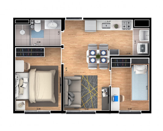 Imagem Imóvel com 2 Quartos à Venda, 35 m² em Brás - São Paulo