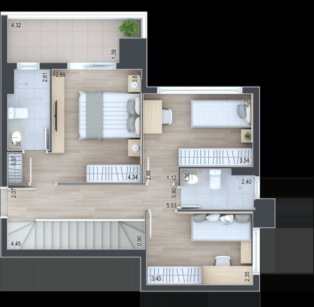 Imagem Cobertura com 2 Quartos à Venda, 93 m² em Portão - Curitiba