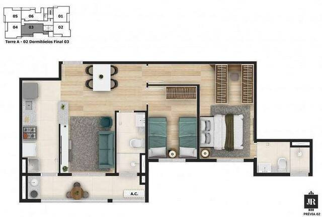 Imagem Apartamento com 2 Quartos à Venda, 61 m² em Jardim São Carlos - Sorocaba Imagem Apartamento com 2 Quartos à Venda, 61 m² em Jardim São Carlos - Sorocaba