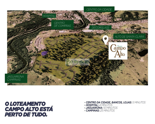 Terreno à Venda, 360 m² em Parque Campo Alto - Santa Clara - Pedreira