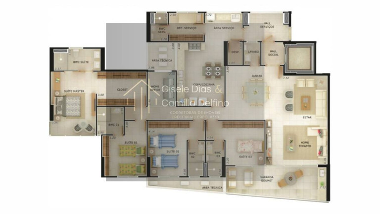 Imagem Apartamento com 4 Quartos à Venda, 207 m² em Brisamar - João Pessoa