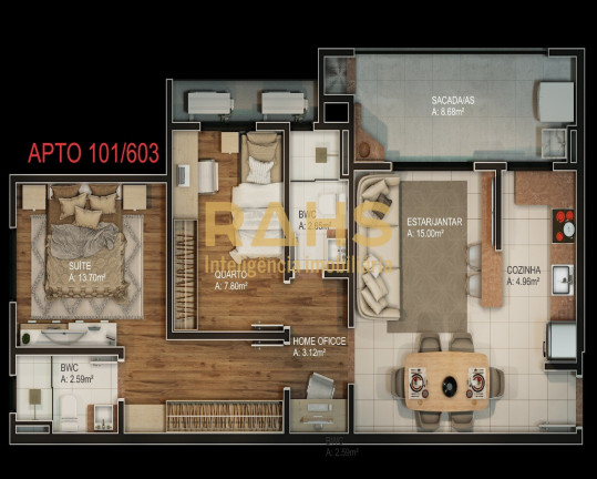 Imagem Apartamento com 2 Quartos à Venda, 68 m² em Saguaçu - Joinville Imagem Apartamento com 2 Quartos à Venda, 68 m² em Saguaçu - Joinville