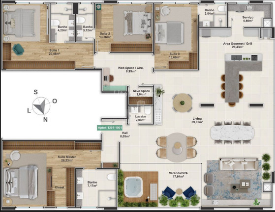Imagem Apartamento com 4 Quartos à Venda, 237 m² em Centro - Balneário Camboriú Imagem Apartamento com 4 Quartos à Venda, 237 m² em Centro - Balneário Camboriú