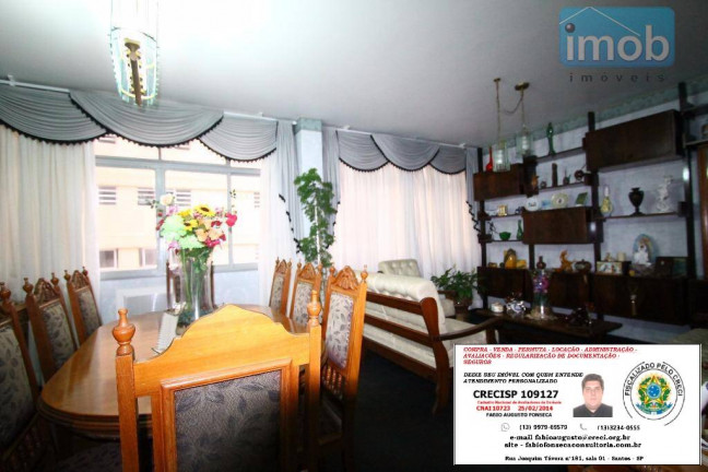 Imagem Apartamento com 3 Quartos à Venda ou Locação, 160 m² em José Menino - Santos