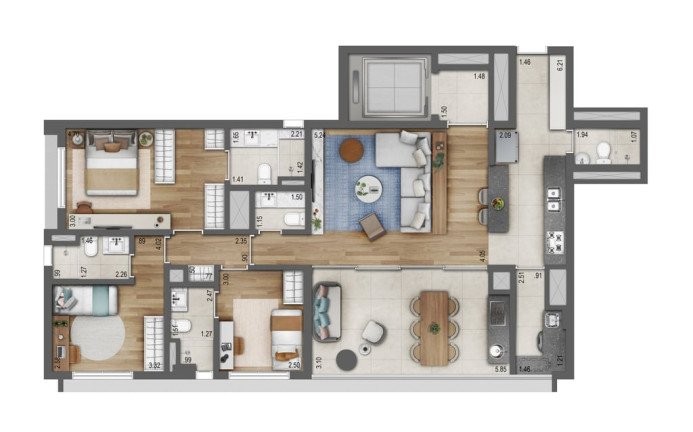 Apartamento com 3 Quartos à Venda, 125 m² em Vila Mariana - São Paulo