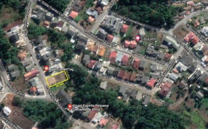 Terreno à Venda, 574 m² em Cibrazém - Videira