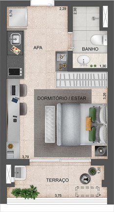 Imagem Apartamento à Venda, 29 m² em Ibirapuera - São Paulo Imagem Apartamento à Venda, 29 m² em Ibirapuera - São Paulo