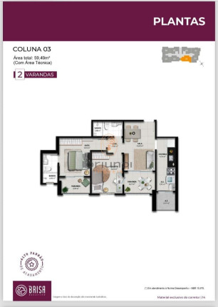 Imagem Apartamento com 2 Quartos à Venda, 58 m² em Araçás - Vila Velha Imagem Apartamento com 2 Quartos à Venda, 58 m² em Araçás - Vila Velha