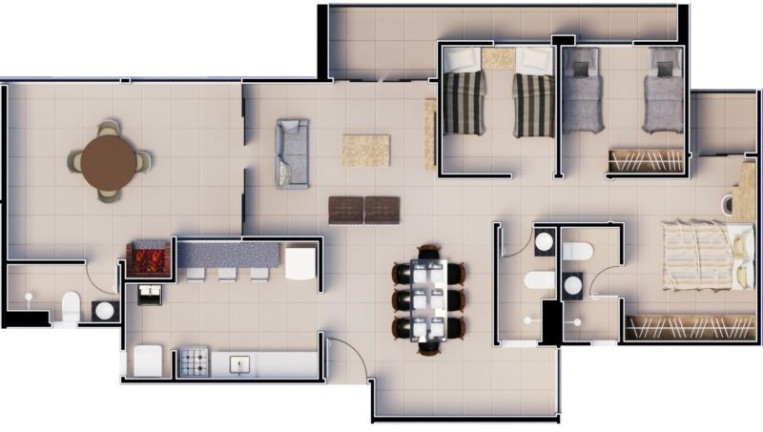 Apartamento com 3 Quartos à Venda,  em Ilhotas - Teresina