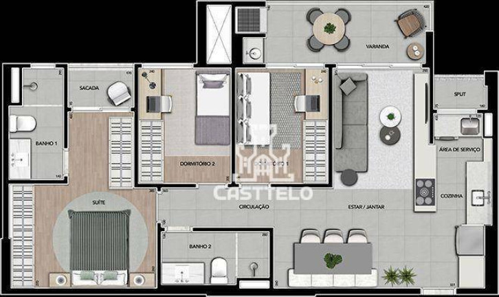 Imagem Apartamento com 3 Quartos à Venda, 104 m² em Gleba Fazenda Palhano - Londrina Imagem Apartamento com 3 Quartos à Venda, 104 m² em Gleba Fazenda Palhano - Londrina