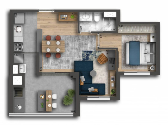 Imagem Apartamento com 2 Quartos à Venda, 49 m² em Vila Firmiano Pinto - São Paulo Imagem Apartamento com 2 Quartos à Venda, 49 m² em Vila Firmiano Pinto - São Paulo