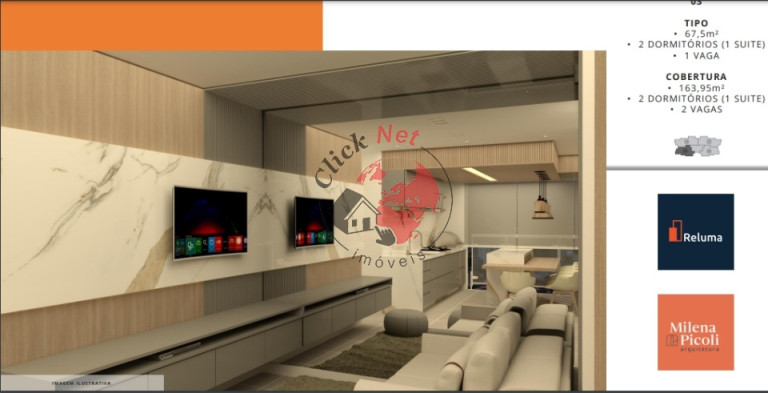 Imagem Apartamento com 2 Quartos à Venda, 70 m² em Vila Alzira - Santo André