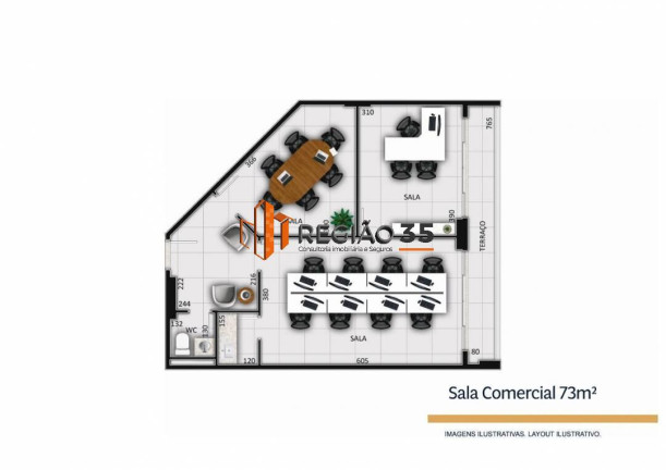 Imagem Sala Comercial à Venda, 56 m² em Centro - Poços De Caldas Imagem Sala Comercial à Venda, 56 m² em Centro - Poços De Caldas