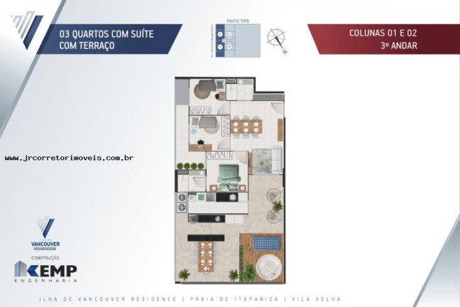 Imagem Imóvel com 3 Quartos à Venda, 73 m² em Praia Itaparica - Vila Velha Imagem Imóvel com 3 Quartos à Venda, 73 m² em Praia Itaparica - Vila Velha