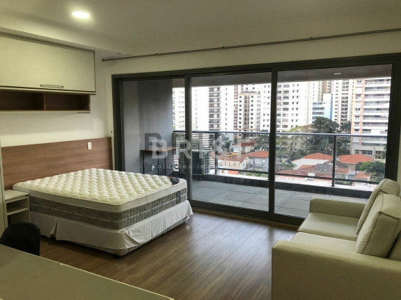 Imagem Apartamento com 1 Quarto para Alugar, 44 m² em Brooklin - São Paulo Imagem Apartamento com 1 Quarto para Alugar, 44 m² em Brooklin - São Paulo