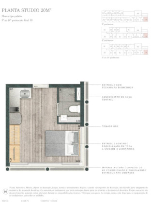 Imagem Studio com 1 Quarto à Venda, 20 m² em Consolação - São Paulo Imagem Studio com 1 Quarto à Venda, 20 m² em Consolação - São Paulo