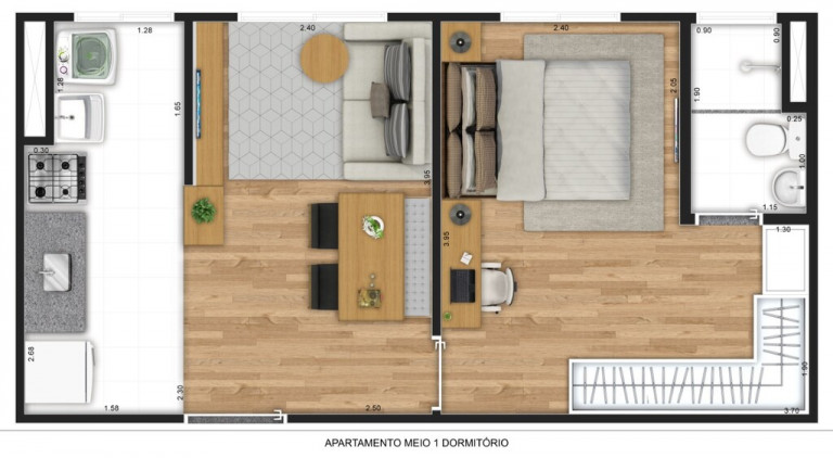 Imagem Apartamento com 1 Quarto à Venda, 33 m² em Jardim Nova Europa - Hortolândia