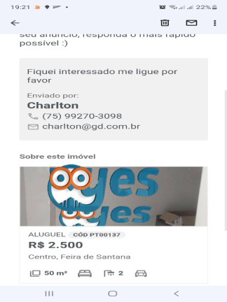 Imagem Casa com 3 Quartos para Alugar, 165 m² em Sim - Feira De Santana