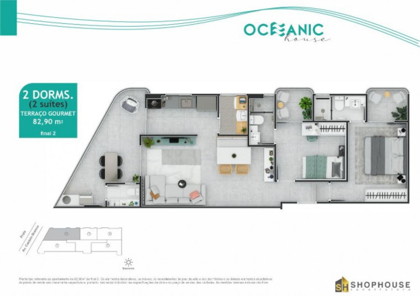 Imagem Apartamento com 2 Quartos à Venda, 67 m² em Maracanã - Praia Grande Imagem Apartamento com 2 Quartos à Venda, 67 m² em Maracanã - Praia Grande