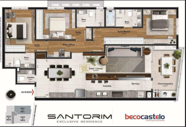 Imagem Apartamento com 3 Quartos à Venda, 131 m² em Estreito - Florianópolis