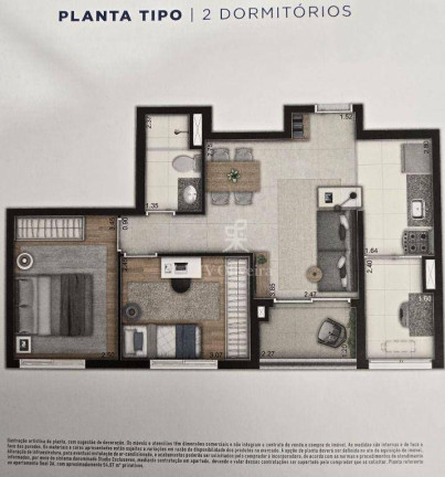 Imagem Apartamento com 2 Quartos à Venda, 54 m² em Vila Sônia - São Paulo