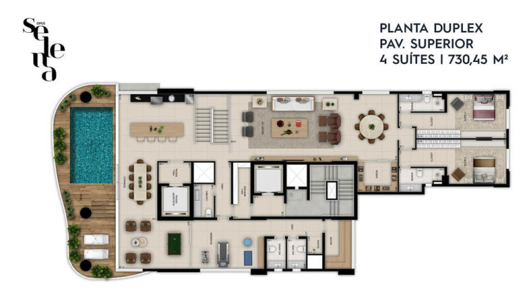 Imagem Cobertura com 5 Quartos à Venda, 730 m² em Setor Oeste - Goiânia