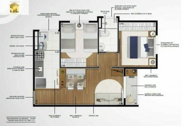Imagem Apartamento com 2 Quartos à Venda, 42 m² em Parque Espacial - São Bernardo Do Campo