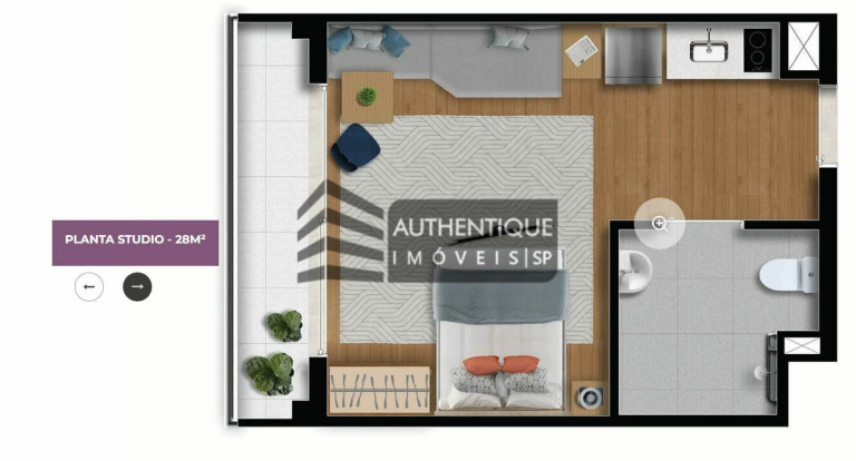 Imagem Apartamento com 2 Quartos à Venda, 54 m² em Brooklin - São Paulo Imagem Apartamento com 2 Quartos à Venda, 54 m² em Brooklin - São Paulo