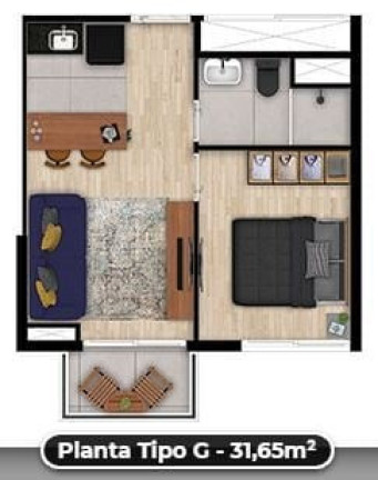 Imagem Imóvel com 1 Quarto à Venda, 31 m² em Vila Mariana - São Paulo