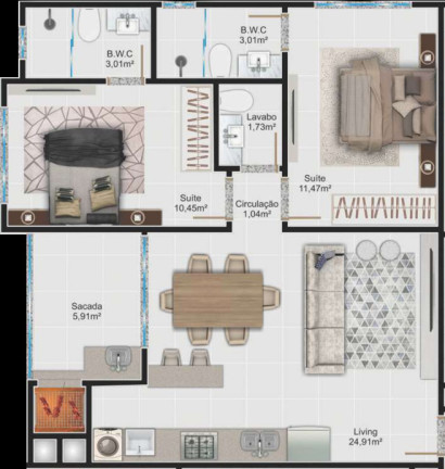 Imagem Apartamento com 2 Quartos à Venda, 70 m² em Morretes - Itapema Imagem Apartamento com 2 Quartos à Venda, 70 m² em Morretes - Itapema