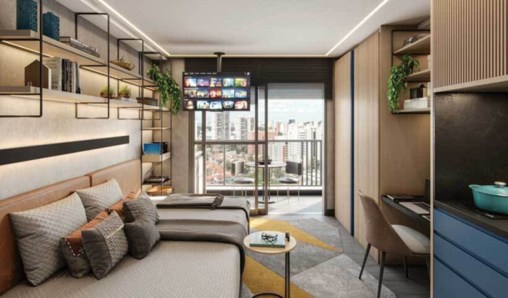 Imagem Apartamento com 1 Quarto à Venda, 59 m² em Santo Amaro - São Paulo